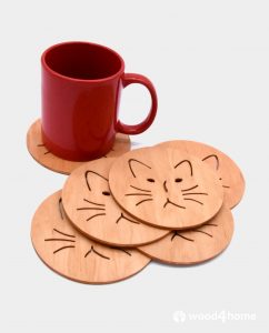 cat coasters gift