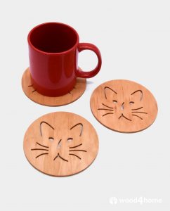 gift for cat lovers drink coasters