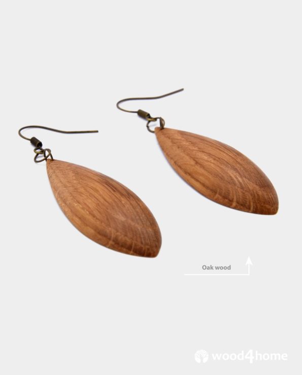 handmade wooden earrings online gifts for woman jewelry wood oak