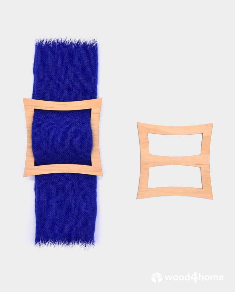 Scarf Ring Clip Wooden Wood4home Wooden Furnishings, Souvenirs