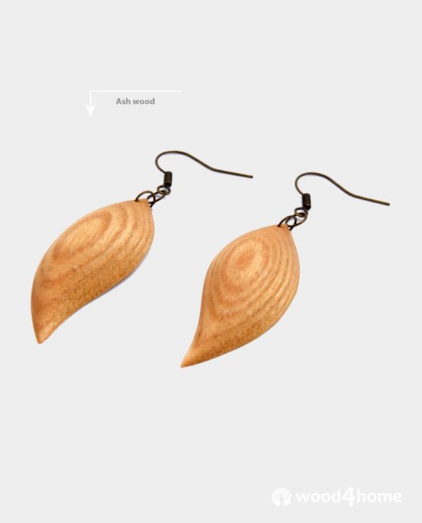 wooden earrings online gifts handamde ash wood jewelry