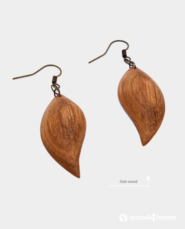 wooden earrings online gifts handamde oak wood jewelry
